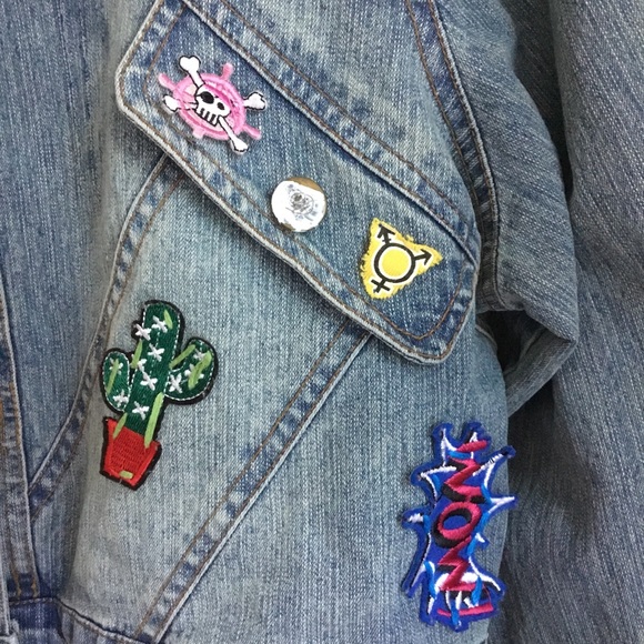 Vintage Destiny Jeans Upcycled Cropped Jean Jacket - Picture 9 of 15